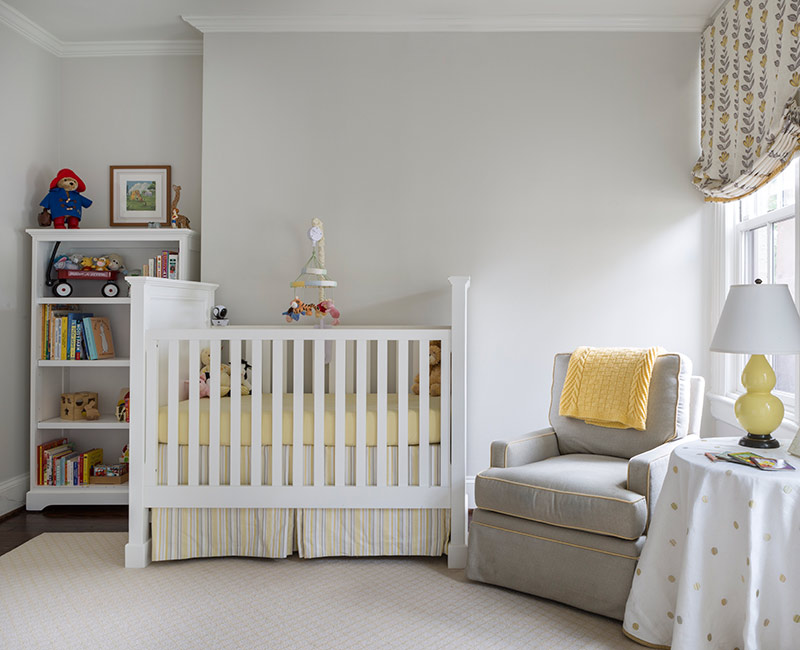 yellow and white nursery