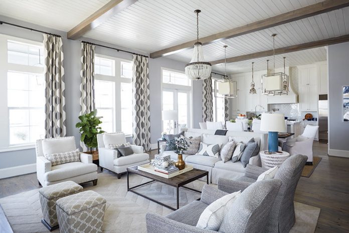 galveston bay home living area