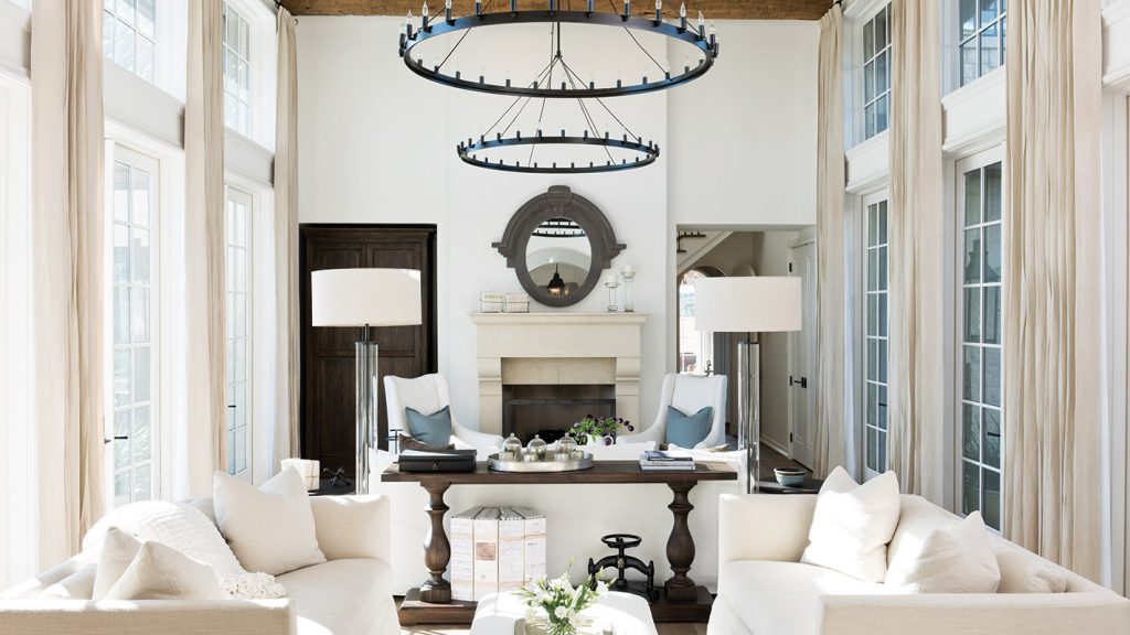 Great room with french doors