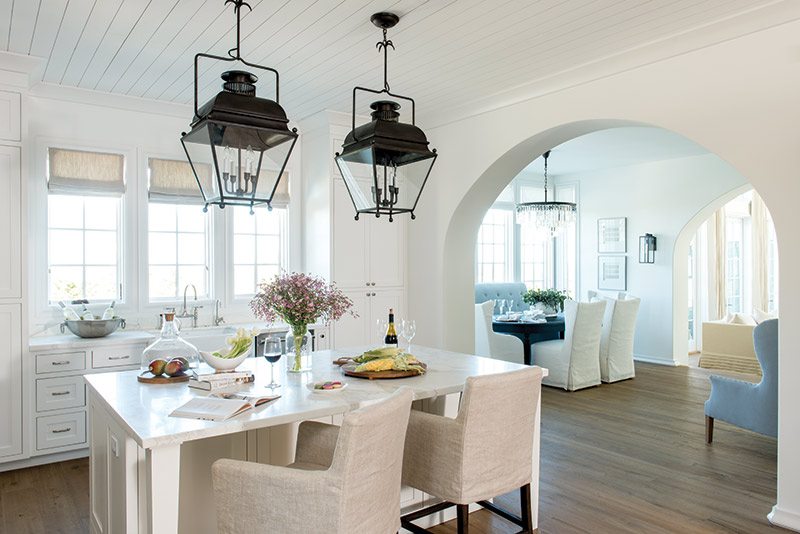 white kitchen with natural light