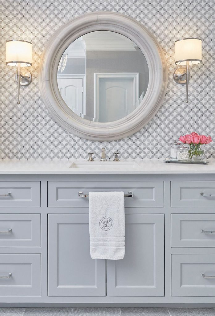 mosaic tile vanity