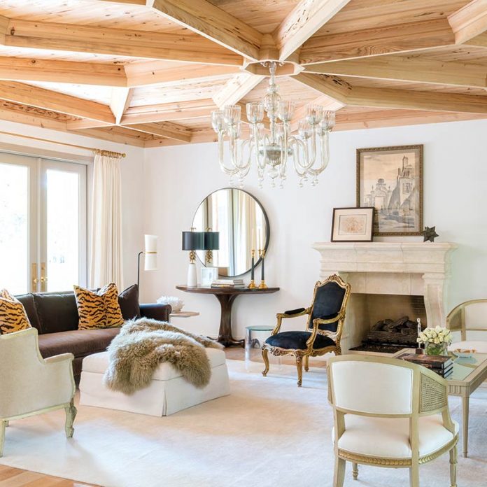 Cypress cedar ceiling