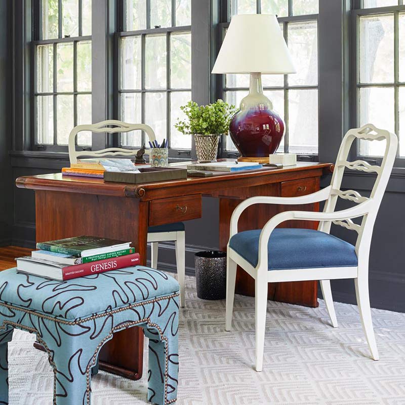 Oxblood lamp from Bunny Williams Home