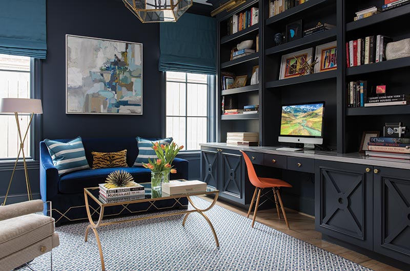 modern and masculine library