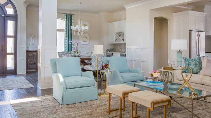 This Colorful Lake Perique Home Is A Must-See living room