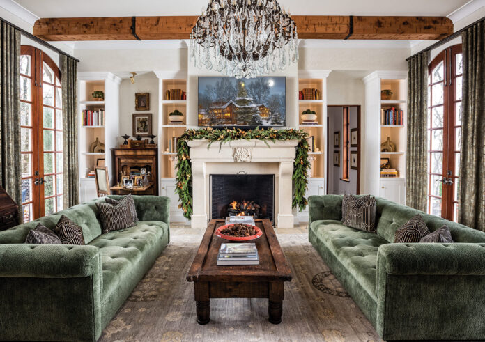 Rustic Refinement and Old World Elegance Define This Nashville Holiday Home