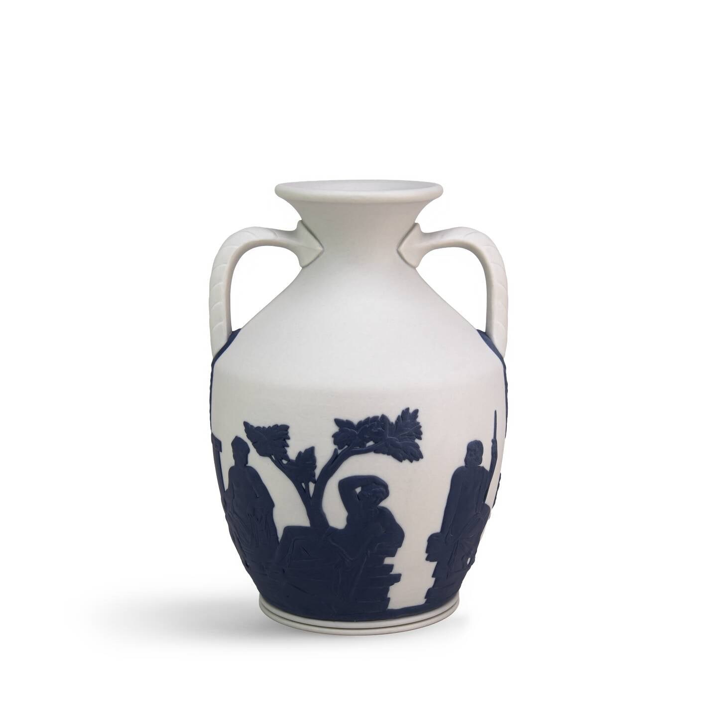 Wedgwood blue and white Jasperware Portland vase