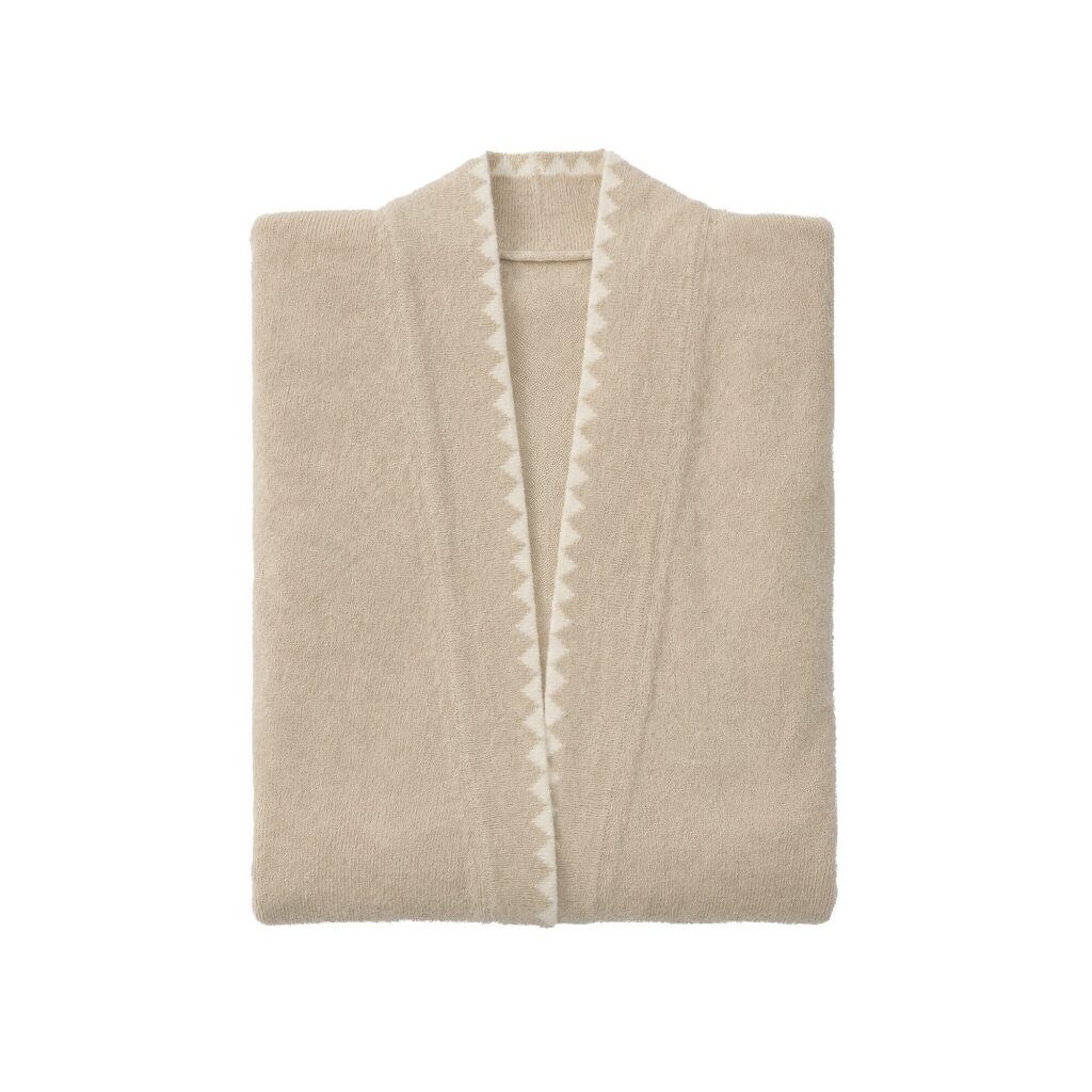 Weezie cashmere robe in latte